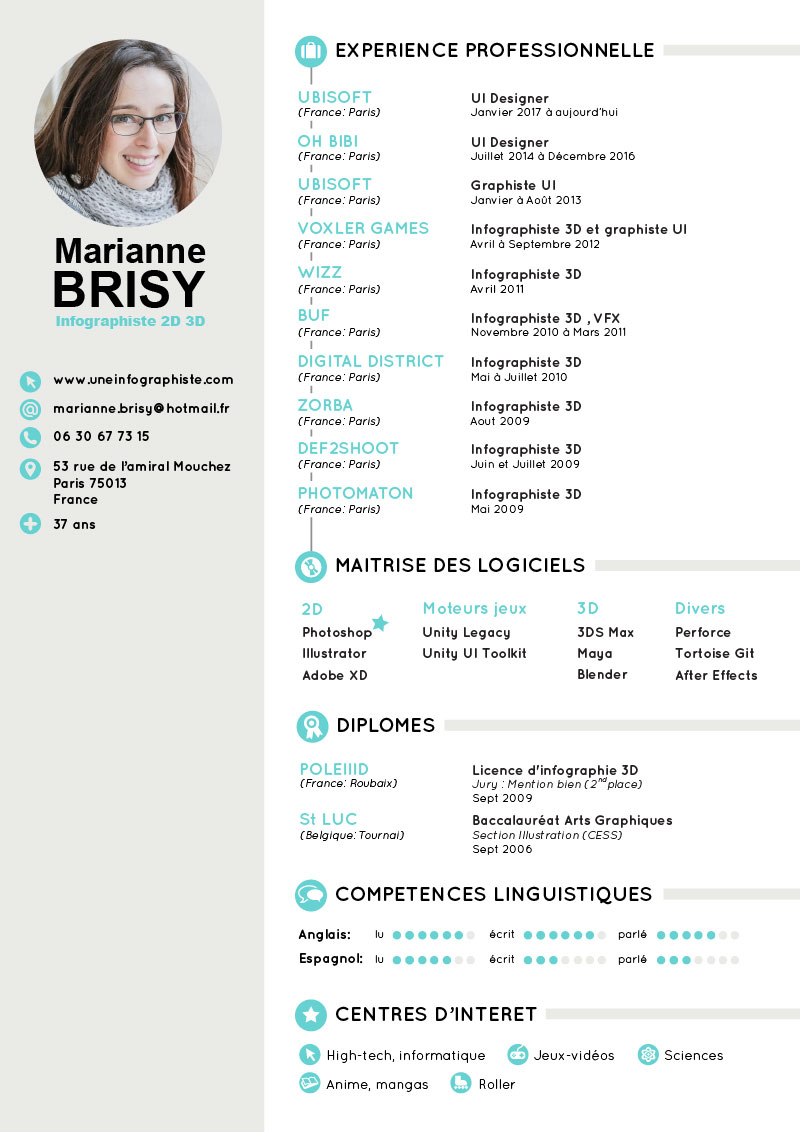 CV BRISY Marianne Infographiste 3D