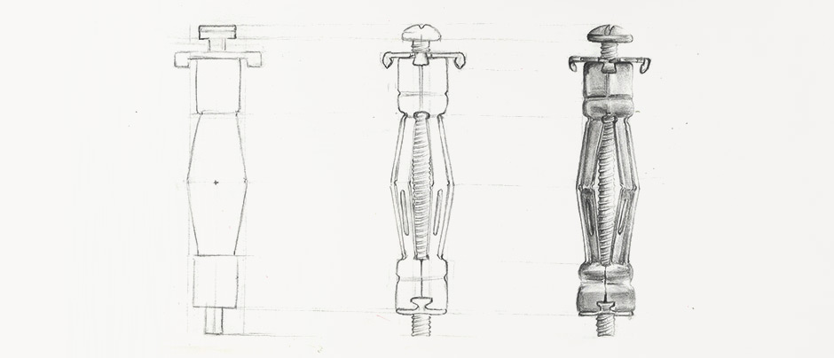 Dessin technique écrou