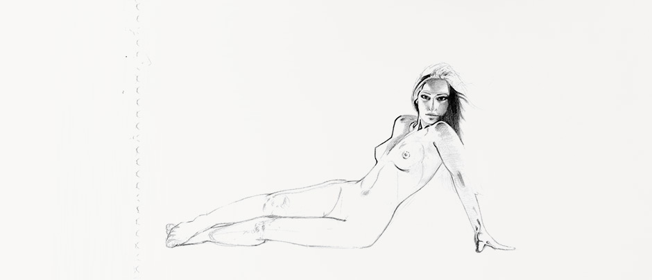 Dessin femme nue