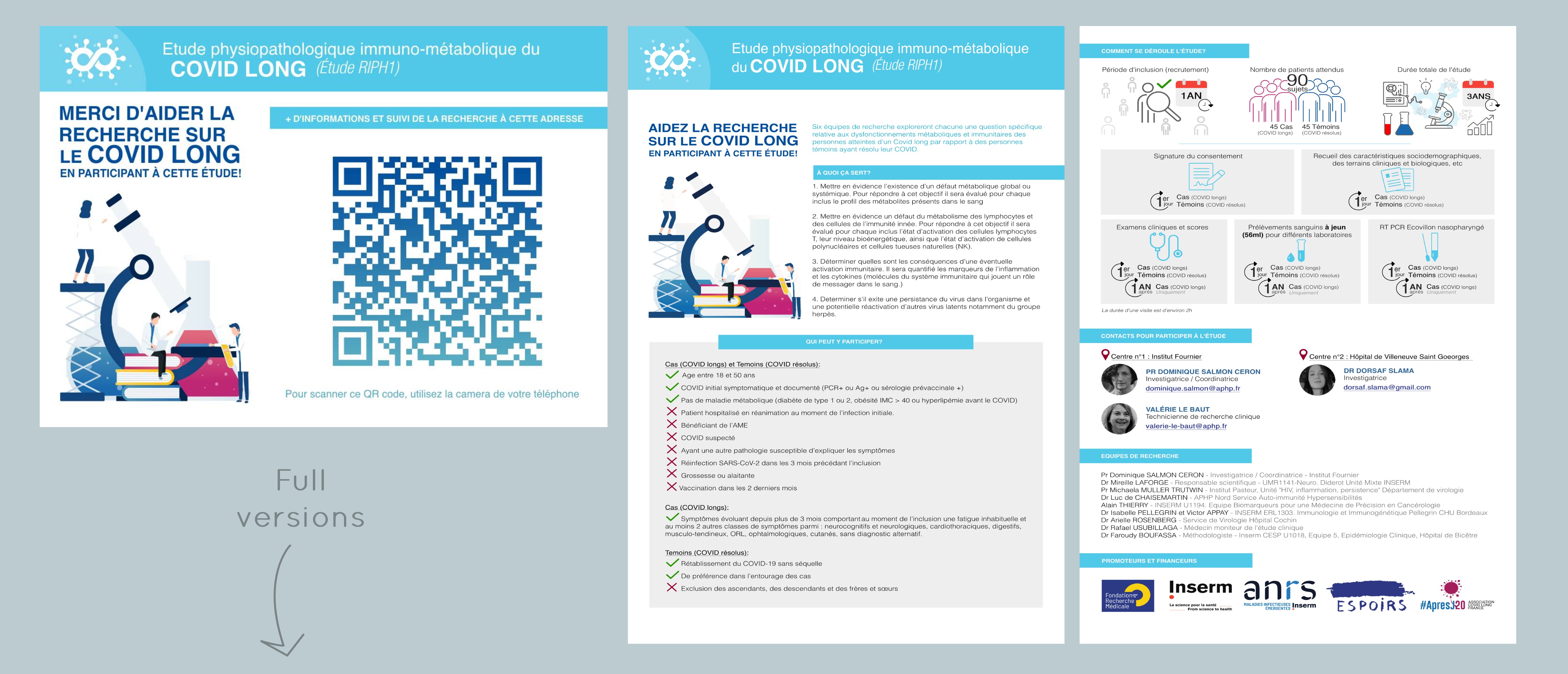 Covid long studiess flyers