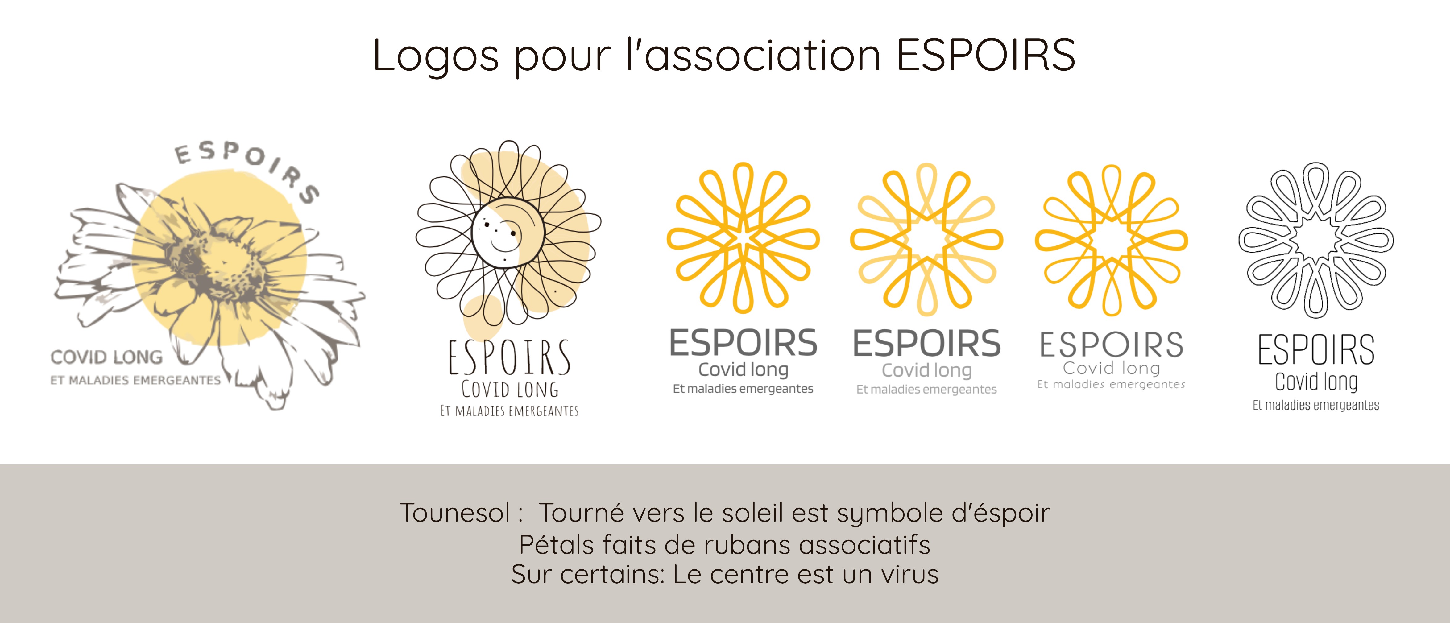 Covid long Logos pour association ESPOIRS