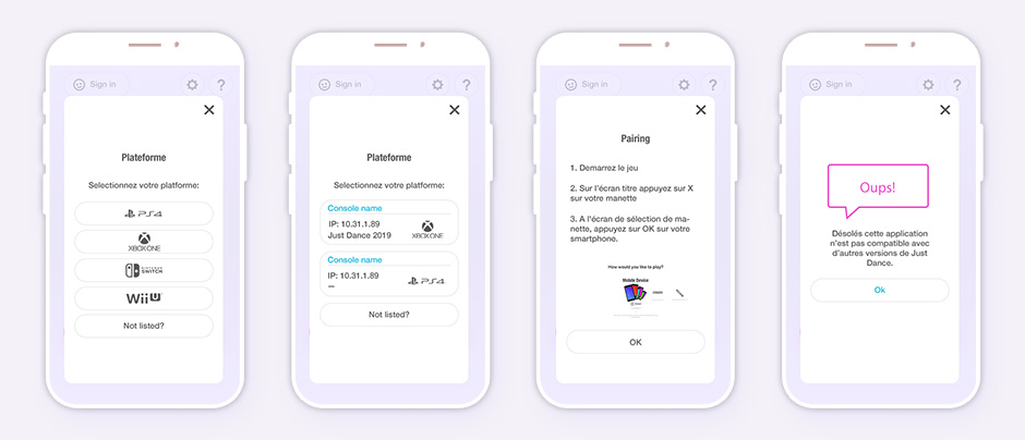 Just Dance 2019 Controller App: Pairing Flow 2
