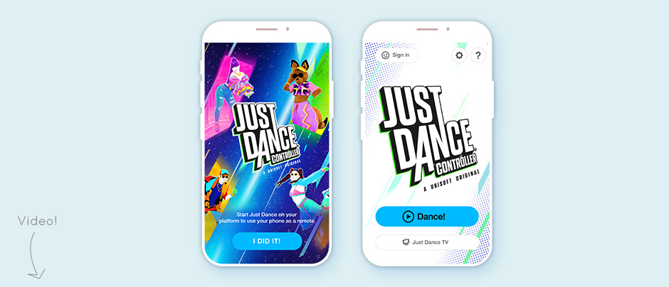 Just Dance 2022 Landing Page, Main page
